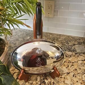 Vintage Old Sheffield Lion Crest Silver Plated Silent Butler